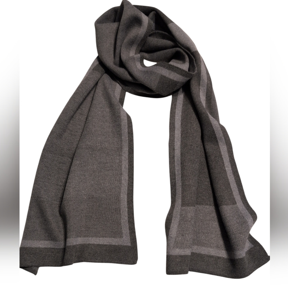 NWT Shades Of Gray Men's Geometric Scarf - Picture 2 of 6